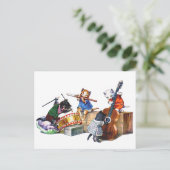 Jazz Cats Briefkaart (Staand voorkant)