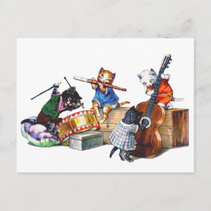 Jazz Cats Briefkaart