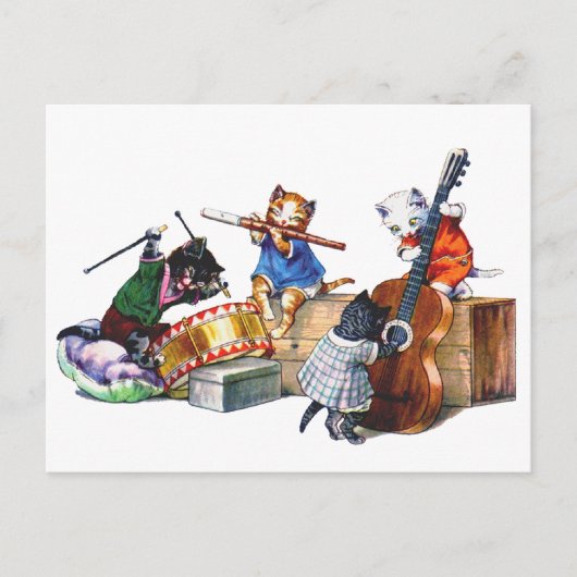 Jazz Cats Briefkaart (Voorkant)