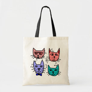 Jazz Cats Canvas tas