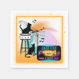 Jazz Cats | Drum papieren servetten