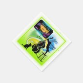 Jazz Cats | Dubbele bas papieren servetten (Hoek)