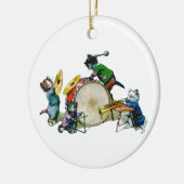 Jazz Cats Keramisch Ornament (Links)