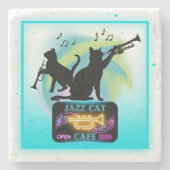 Jazz Cats | Onderzetter van trompetsteen (Voorkant)