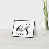 Jazz Cats | Piano Folded Note Card Notitiekaartje (Voorkant)