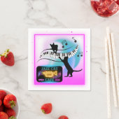 Jazz Cats | Piano papieren servetten (Insitu)