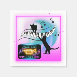 Jazz Cats | Piano papieren servetten