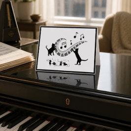 Jazz Cats | Piano Vouwkaart Notitiekaartje