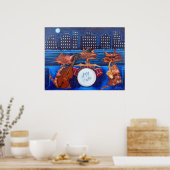 Jazz Cats Print (Keuken)