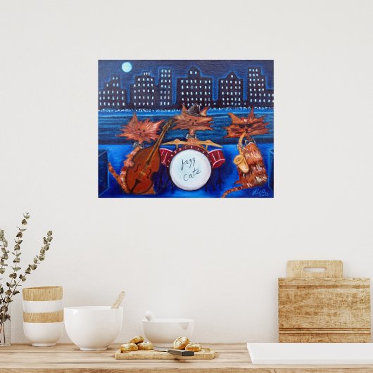 Jazz Cats Print (Keuken)