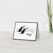 Jazz Cats | Trumpet Folders Note Card Notitiekaartje (Voorkant)