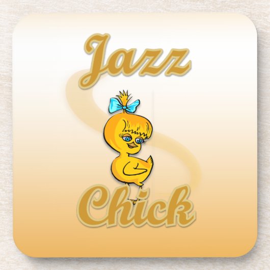 Jazz Chick Drankjes Onderzetter (Voorkant)