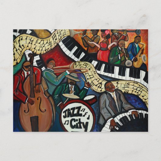 Jazz City Briefkaart (Voorkant)
