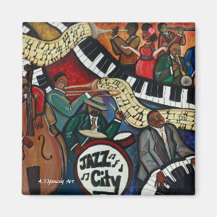 Jazz City Magnet