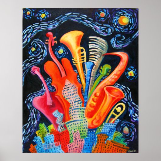 JAZZ CITY POSTER (Voorkant)