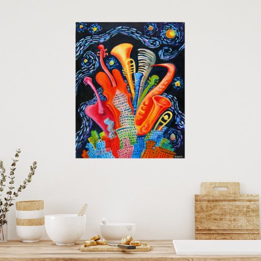 JAZZ CITY POSTER (Keuken)