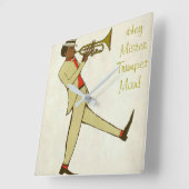 Jazz Clock Vierkante Klok (Hoek)