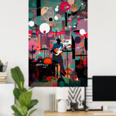 Jazz Club haalt me terug op tijd Poster (Thuiskantoor)