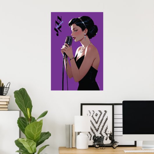 Jazz Club Poster (Thuiskantoor)