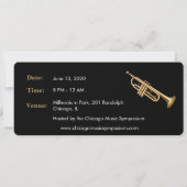 jazz concert flyer - uitnodiging (Achterkant)