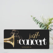 jazz concert flyer - uitnodiging (Staand voorkant)
