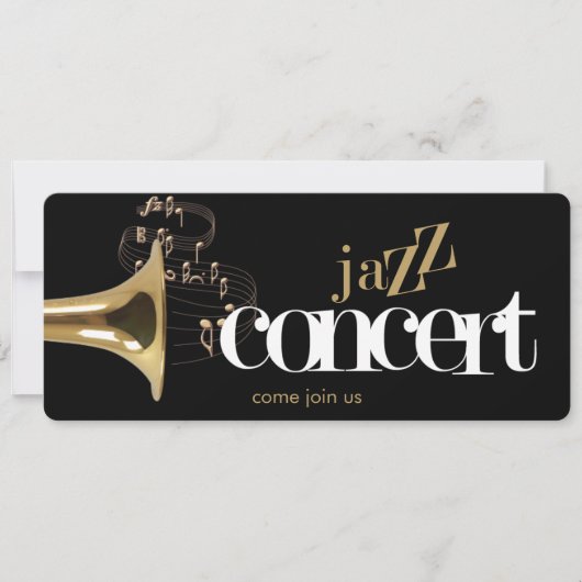 jazz concert flyer - uitnodiging (Voorkant)