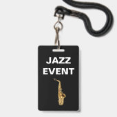 Jazz Concert or Event Staff ID Badge (Voorzijde met lanyard)