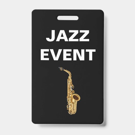 Jazz Concert or Event Staff ID Badge (Voorzijde)