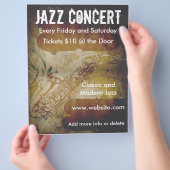 Jazz Concert Saxophone Flyer (Hand)