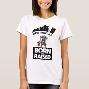 Jazz Coonhound New Orleans geboren en getogen T-shirt