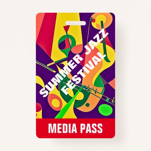 JAZZ CORPORATE MEDIA ID EVENEMENTENPAS BADGE (Voorkant)