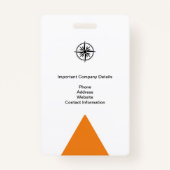 JAZZ CORPORATE MEDIA ID EVENEMENTENPAS BADGE (Achterkant)