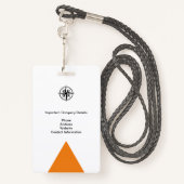 JAZZ CORPORATE MEDIA ID EVENEMENTENPAS BADGE (Achterkant met draagriem)