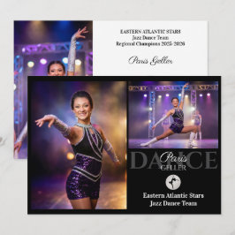 Jazz Dance Autogram Comp Kaart Competitie Kaarten