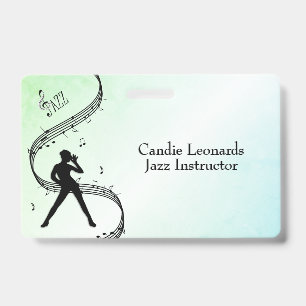 Jazz Dance Docent met Naam en Station Badge