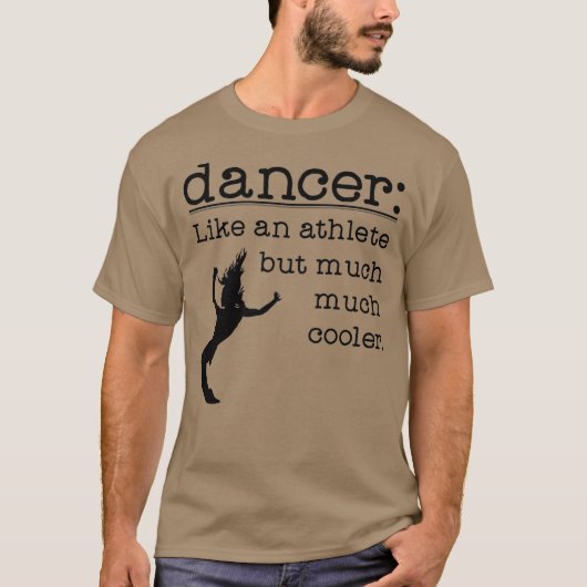 Jazz Dance Gift voor meisjes danser als atleet T-shirt (Voorkant)