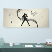 Jazz Dance Golden Music Banner (Beurs)