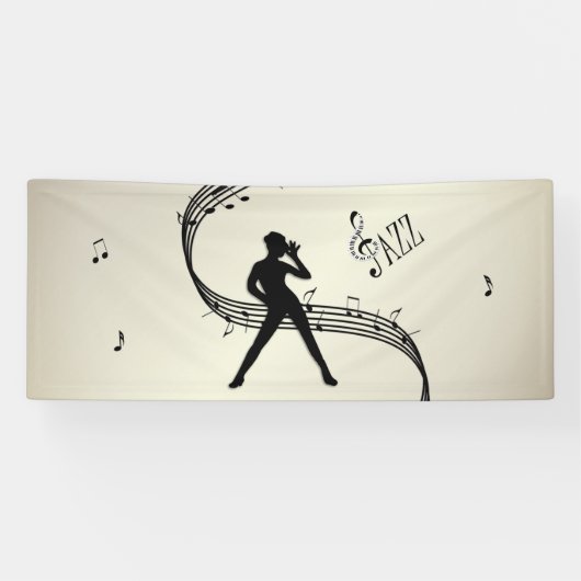 Jazz Dance Golden Music Banner (Horizontaal)