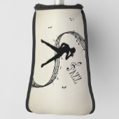 Jazz Dance Golden Music Golf Head Hoesje Golfheadcover (Draai 90)