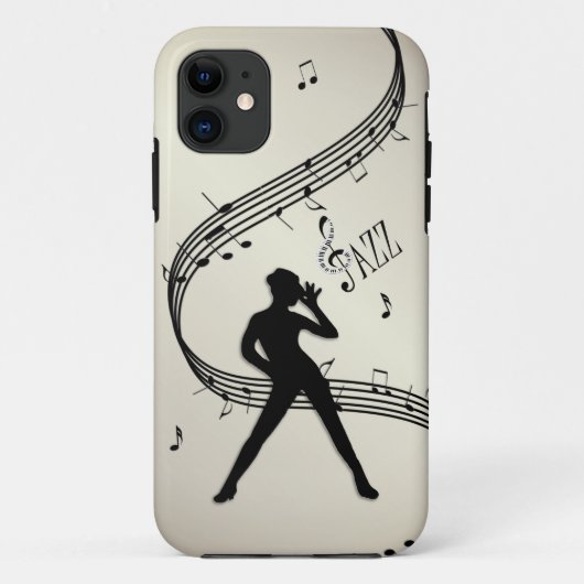 Jazz Dance Golden Music Hoesje-Mate iPhone Case (Achterkant)