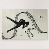 Jazz Dance Gouden Muziek Jigsaw Puzzel (Horizontaal)