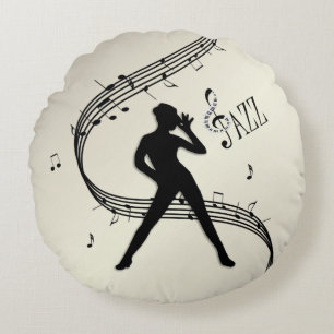 Jazz Dance Gouden Ronde Kussen