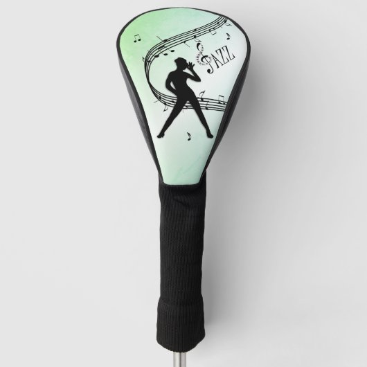 Jazz Dance Green Music Golfheadcover (Voorkant)