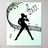 Jazz Dance Green Music Poster (Voorkant)