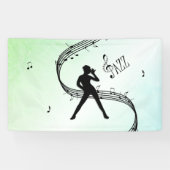 Jazz Dance Green Music Spandoek (Horizontaal)