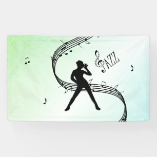 Jazz Dance Green Music Spandoek