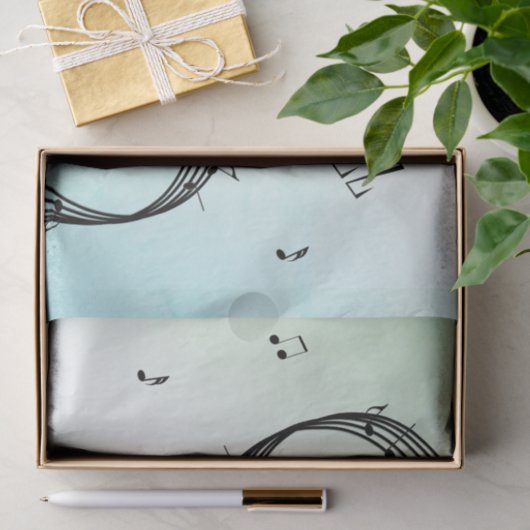 Jazz Dance Green Music Tissuepapier (Geschenk)