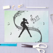 Jazz Dance Green Music Tissuepapier (Craft)