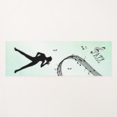 Jazz Dance Green Music Yogamat (Voorkant (horizontaal))