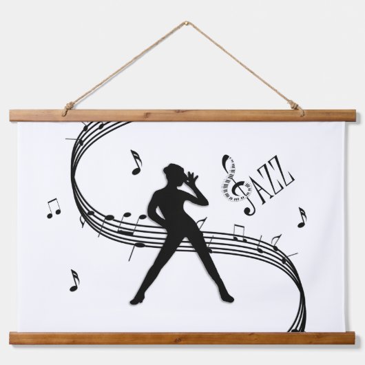 Jazz Dance Hanging Tapestry Hangend Wandkleed (Voorkant)